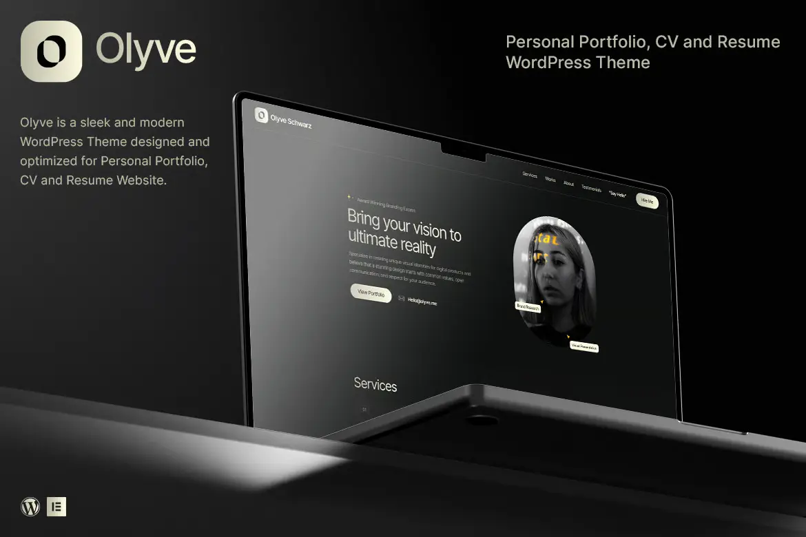 Olyve - Personal Portfolio WordPress Theme