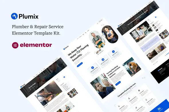 Plumix - Plumber & Repair Service Elementor Template Kit