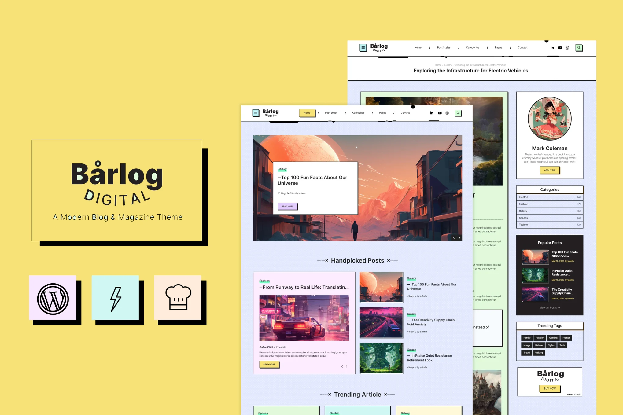Bårlog – Blog & Magazine WordPress Theme